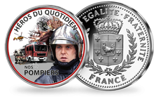 Une sublime frappe en argent « Nos héros du quotidien:  nos pompiers »
